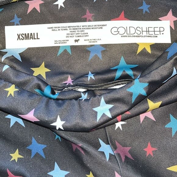 EXCELLENT CONDITION GOLDSHEEP RAINBOW STARDUST LEGGINGS SIZE XS - Picture 9 of 12
